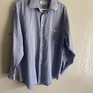 Yvest saint Laurent Men's Blue light blue button up shirt